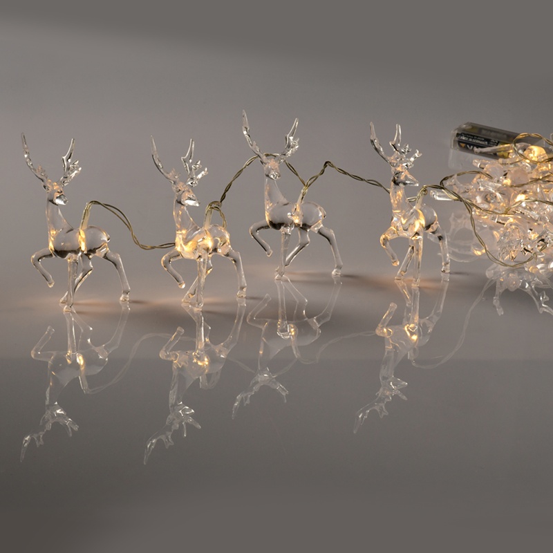 10 Led (3mm) Θερμά Λαμπάκια ACRYLIC PLASTIC REINDEER (X061011223)