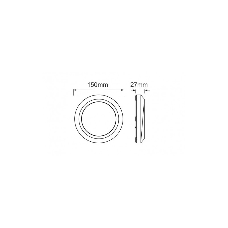 Aca LED SMD επίτοιχη απλίκα Γκρι 1.5W (SLIM02)