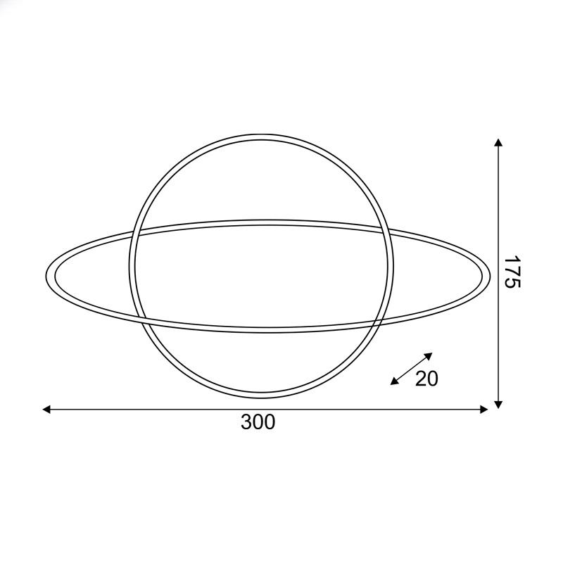 Led Διακοσμητικό Πλανήτης 108 NEON LED Ροζ & Μπλε (X041087319)