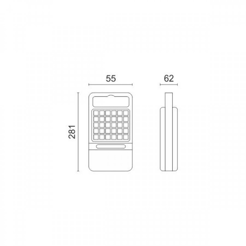 Spotlight Φωτιστικό Ασφαλείας Led Φορητό 7.5W 6000K (5495)