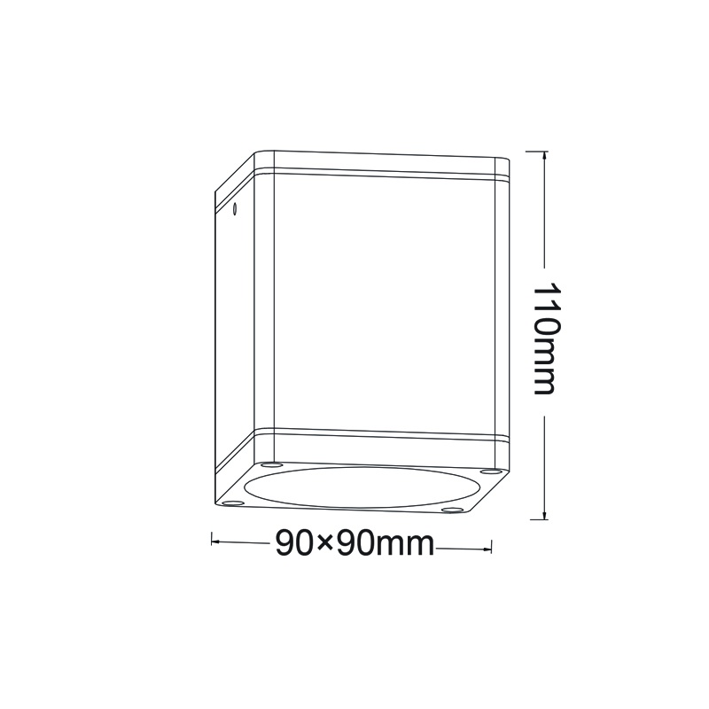 Aca Σποτ Οροφής GU10 IP65 Λευκό (LG2401GU10W)