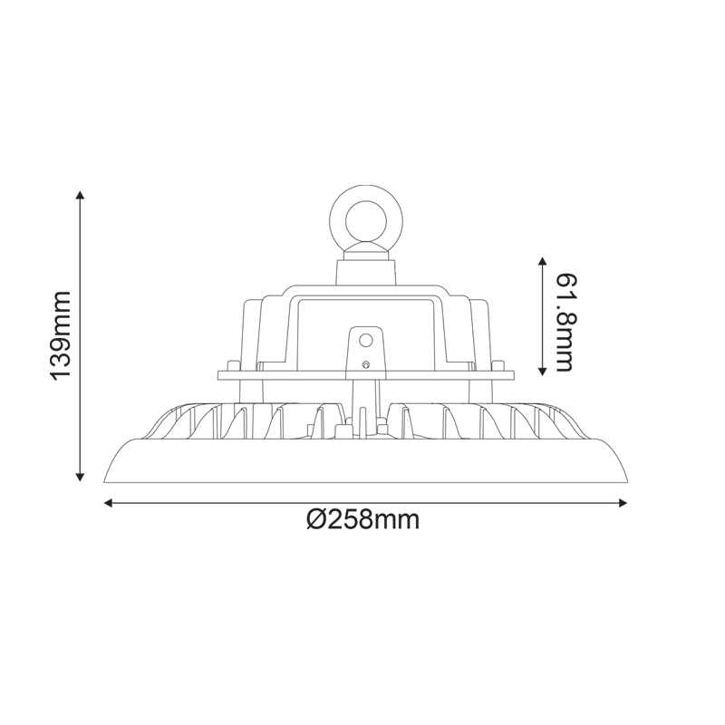 Aca Led SMD φωτιστικό τύπου καμπάνας ASTREK 100W 5000K (ASTREK10050)