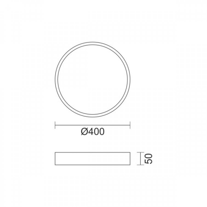 Spotlight Led Πλαφονιέρα 48W CCT Ø40 (3272)