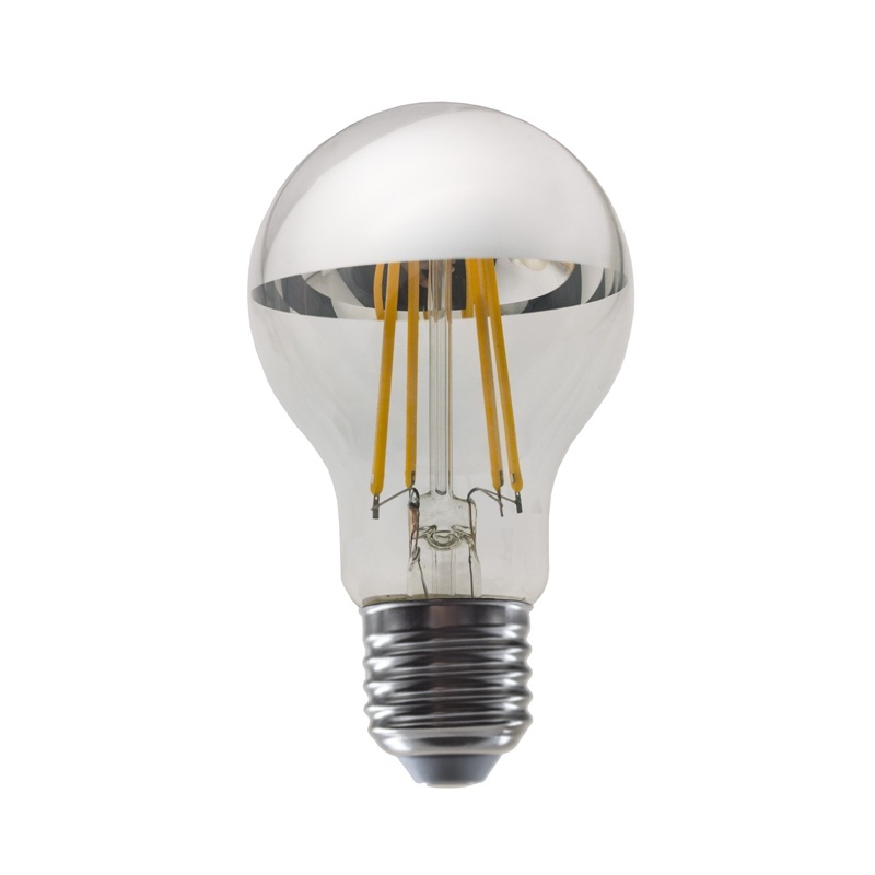 Λάμπα Led Filament Half Silver 8W E27 2700K (ELIOR8WWDIMS)