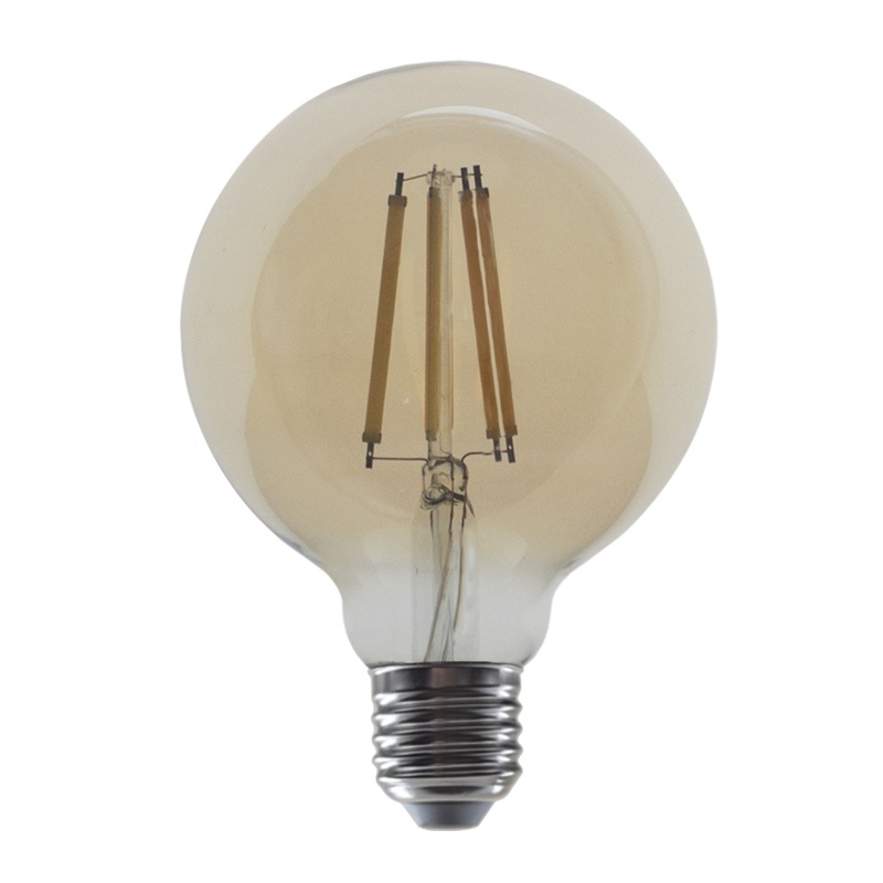 Λάμπα Led Filament Amber 10W E27 G95 2700K Dimmable (PALA9510WWDIMAM)