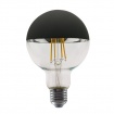 Λάμπα Led Filament Half Black 8W E27 G95 2700K Dimmable (PALA958WWDIMB)