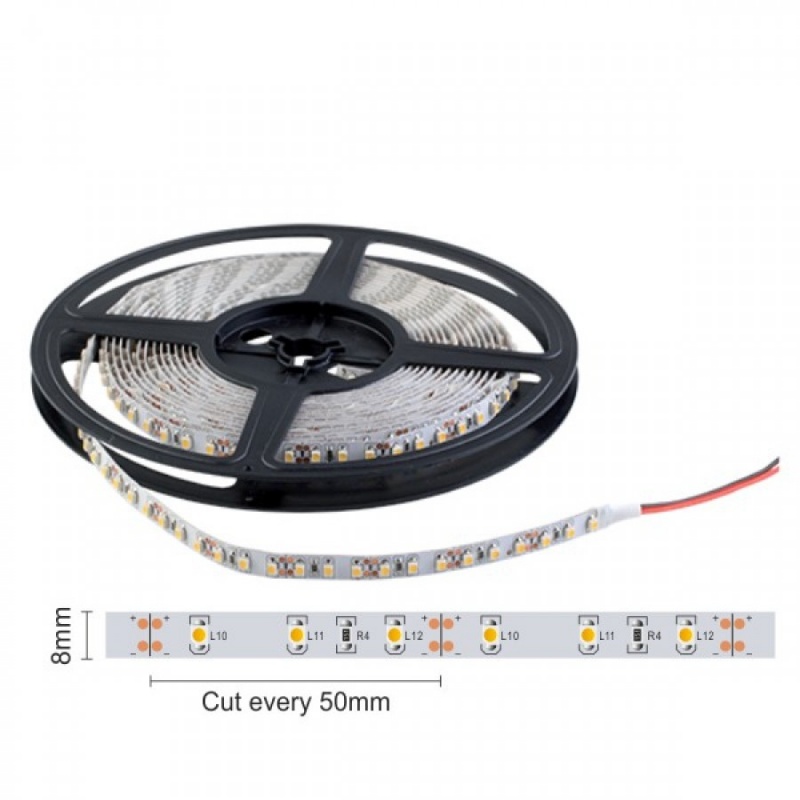 Spotlight Αδιάβροχη SMD LED λωρίδα (5 μέτρα) 4.8W/m 12V 3000K (5030)