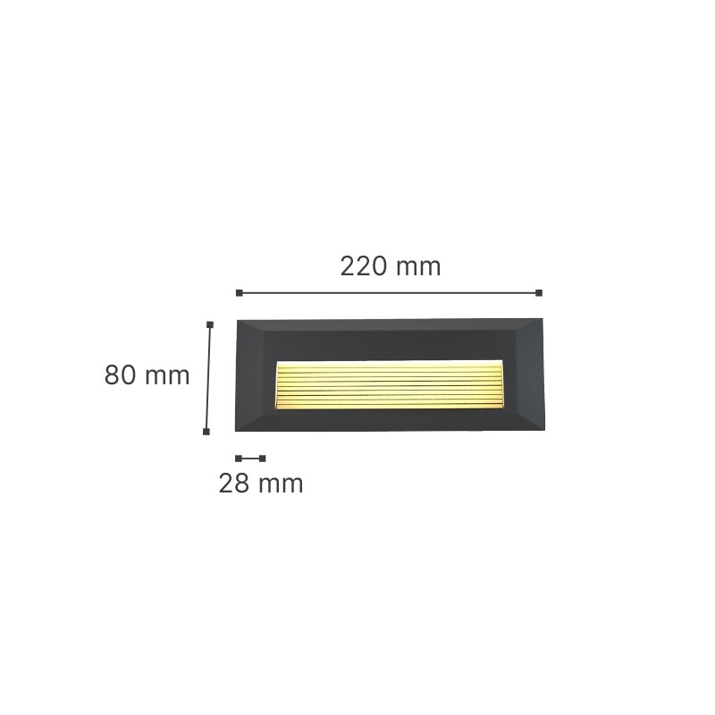 It-Lighting Mono Led 3W CCT Επιτοίχιο Φωτιστικό Λευκό (80201720)