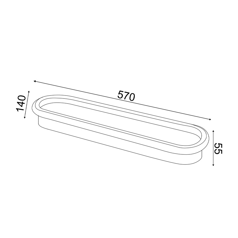 Aca Led Φωτιστικό Οροφής 52W 3000Κ Λευκό (BR20LEDC57WHD)