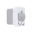 Acaelec Modys Aνιχν. Κίνησης PIR 1P 5(1) A 250VAC IP20 110° 8m 5-200 Lux 5sec-12min 0°-40°C Λευκό (10101412708)