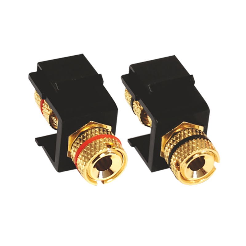 Acaelec Modys Μαύρος Aντάπτορας 2 x Hxείων LS 4mm KS 1 Στοιχείου (10101416791)