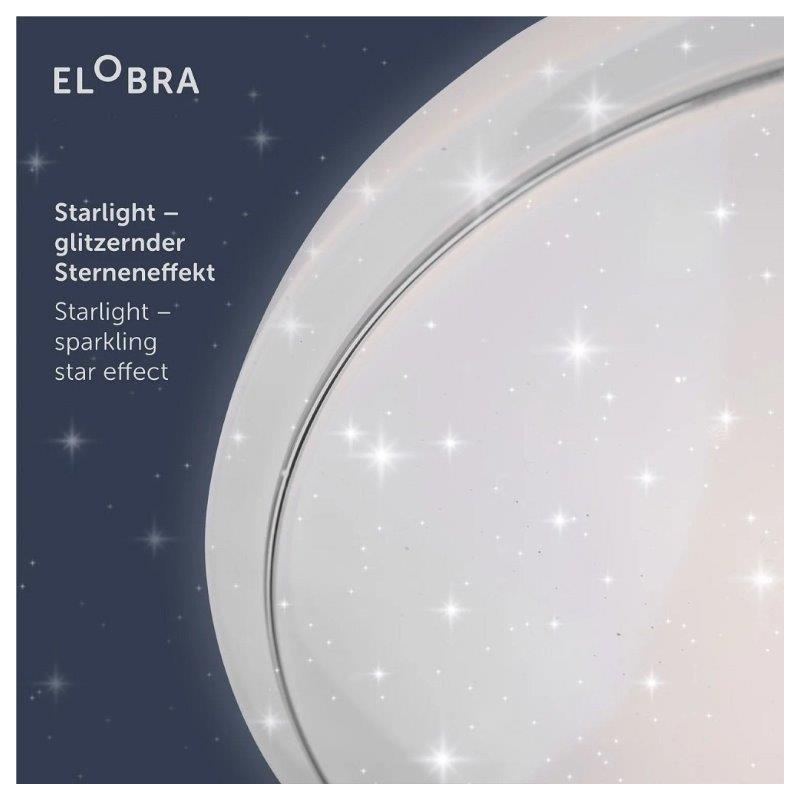 Elobra Led Παιδικό Φωτιστικό Οροφής Χελώνα Turty Starlight (137543)