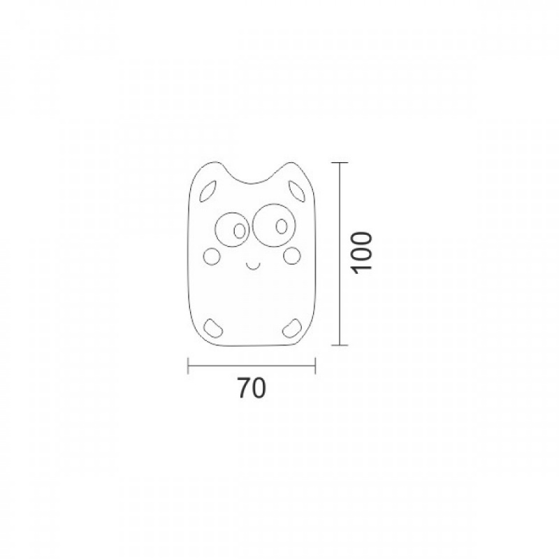 Spotlight Led Λαμπάκι Νυκτός 1W Φατσούλα (6377)