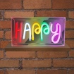 Elvhx Led Διακοσμητικό Happy 5V USB NEON Led (EL131209) enjoysimplicity™