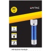 Entac Φακός 1W 5LED Μπρελόκ Μπλε 3xLR44 (EFL-5LED-KC)