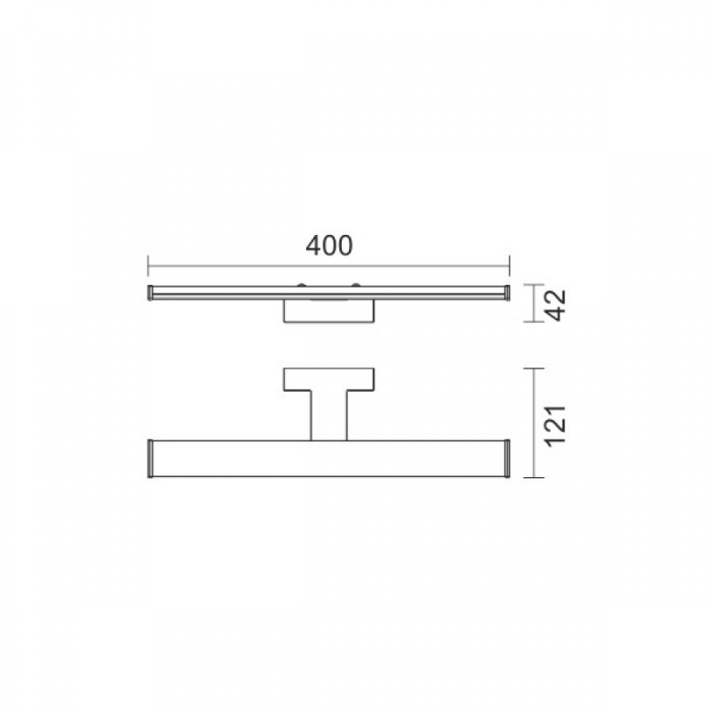 Spotlight Led Επιτοίχιο Φωτιστικό Μπάνιου 8W 4000K (6493)