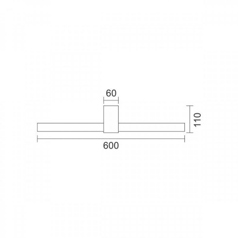 Spotlight Led Επιτοίχιο Φωτιστικό Μπάνιου 14W 4000K (6521)