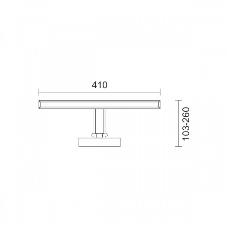 Spotlight Led Επιτοίχιο Φωτιστικό Μπάνιου 9W 4000K (6368)