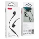 XO EP74 In-ear Handsfree Type C 1.2m Μαύρο (XO EP74 BLACK)