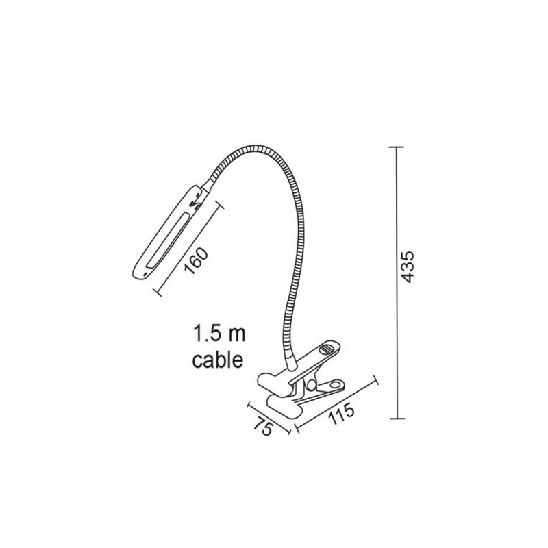 Aca Led Φωτιστικό Γραφείου 5W 4000K Λευκό (15205LEDWHC)