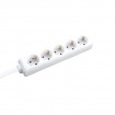 Acaelec Πολύπριζο 5 Θέσεων με καλώδιο 1.5m 3x1.5mm² Λευκό (BMS20C515)