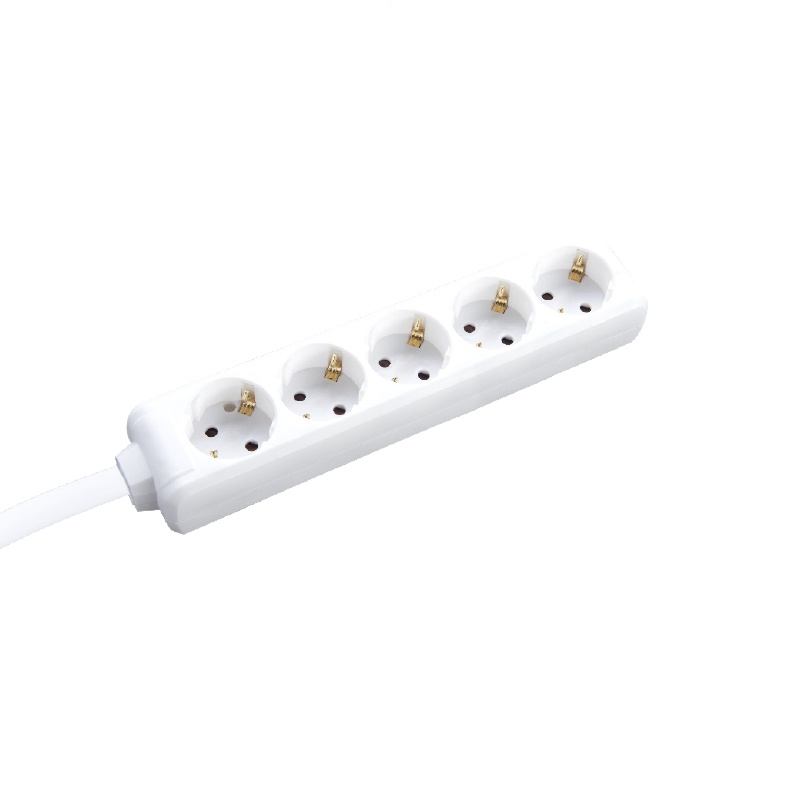 Acaelec Πολύπριζο 5 Θέσεων με καλώδιο 3m 3x1.5mm² Λευκό (BMS20C53)