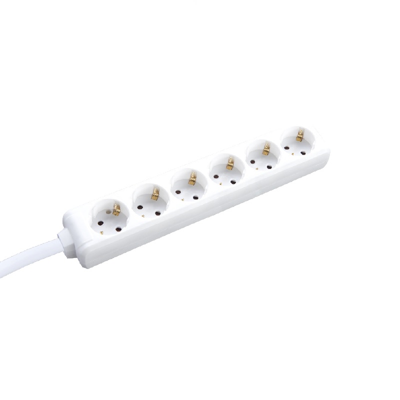 Acaelec Πολύπριζο 6 Θέσεων με καλώδιο 3m 3x1.5mm² Λευκό (BMS20C63)