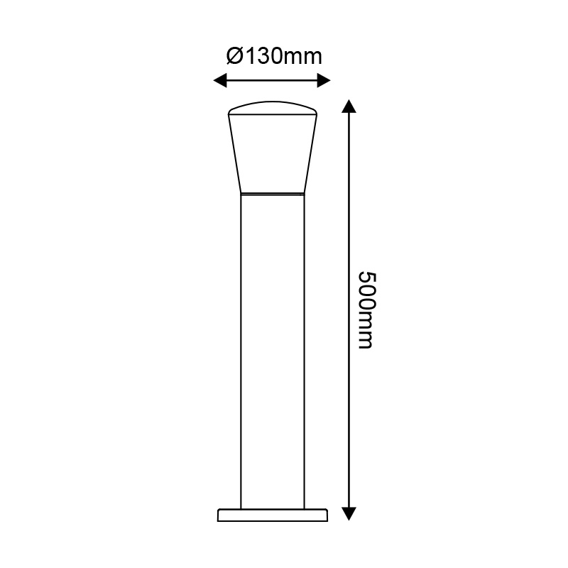 Aca Κολωνάκι Σκούρο Γκρι 50cm (LG5951G-500)