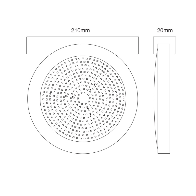 Aca Επιτοίχιο Φωτιστικό Πισίνας Led 20W 12V 4000K (PISC20NW)