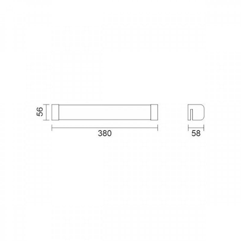 Spotlight Led Επιτοίχιο Φωτιστικό Μπάνιου 10W 3000K (6741)