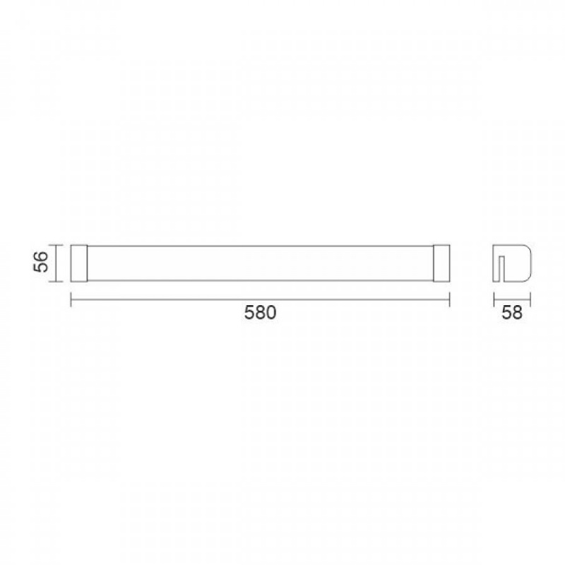 Spotlight Led Επιτοίχιο Φωτιστικό Μπάνιου 15W 3000K (6743)