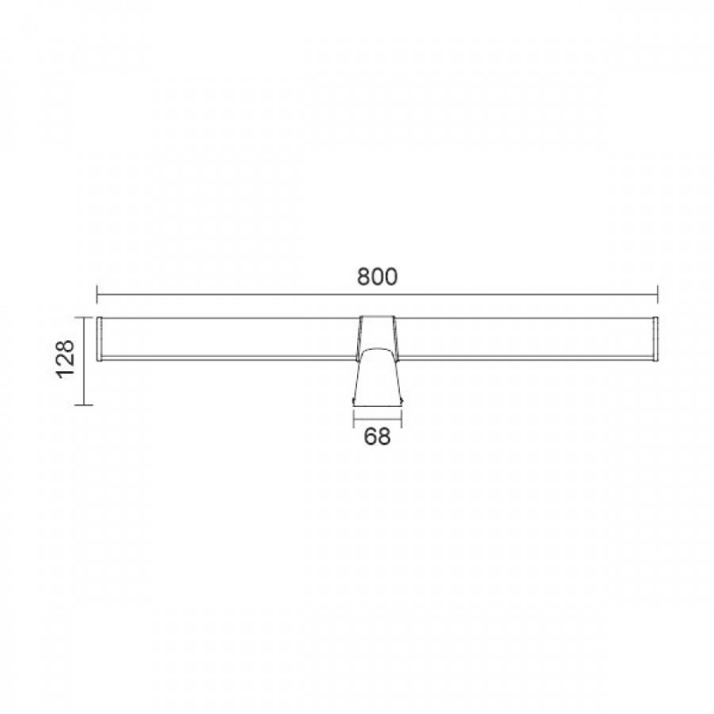 Spotlight Led Επιτοίχιο Φωτιστικό Μπάνιου 20W 4000K (6757)