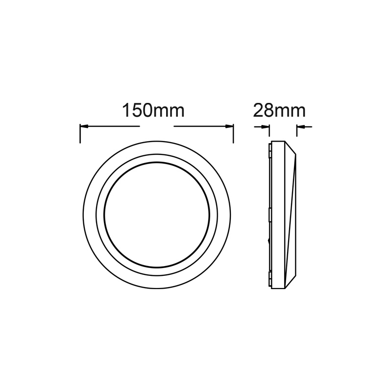 Aca LED SMD επίτοιχη απλίκα Λευκή 4W (SLIM01NW)