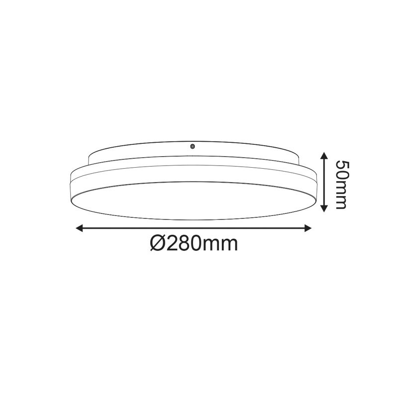 Aca Led Πλαφονιέρα 24W CCT (3000/4000/6500K) (PLAFE24CCTR)