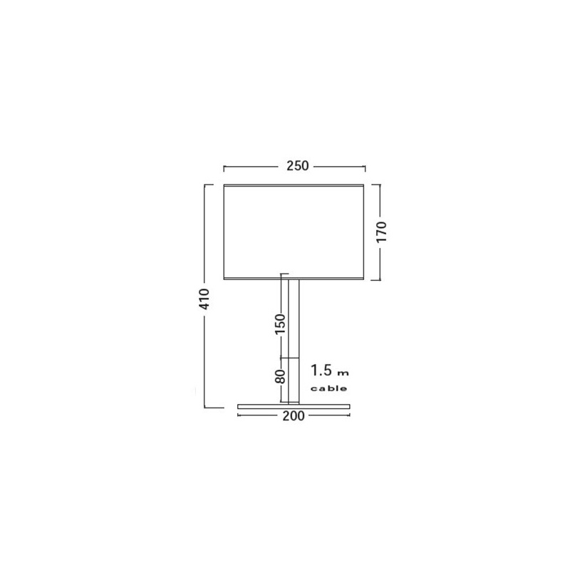 Aca Επιτραπέζιο Φωτιστικό Αμμώδες Λευκό (OD6508TWH)