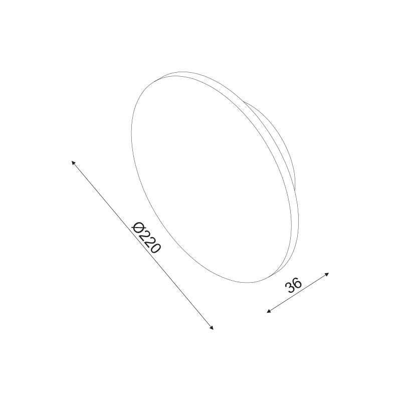 Aca Led Επιτοίχιο Φωτιστικό 10W 3000K Ø22 Μαύρο (ZM1710LEDWB)