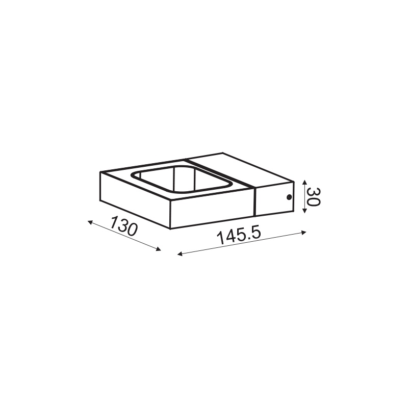 Aca Led Επιτοίχιο Φωτιστικό 6W 3000K Λευκό (ZD80856LEDWH)