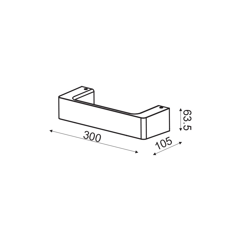 Aca Led Επιτοίχιο Φωτιστικό 6W 3000K Μαύρο (ZD81046LEDBK)