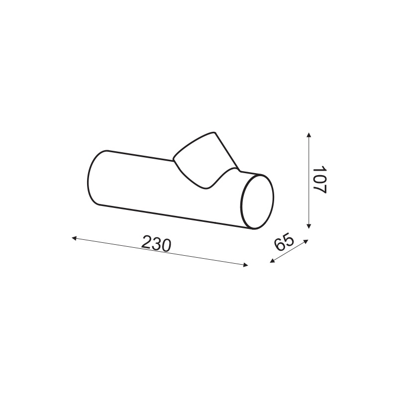 Aca Led Επιτοίχιο Φωτιστικό 6W 3000K Γκρι (ZD81136LEDGY)