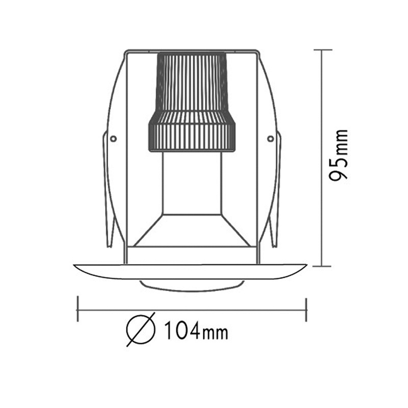 Σποτ Χωνευτό Στρογγυλό R50 E14 Λευκό (AC.045R50W)