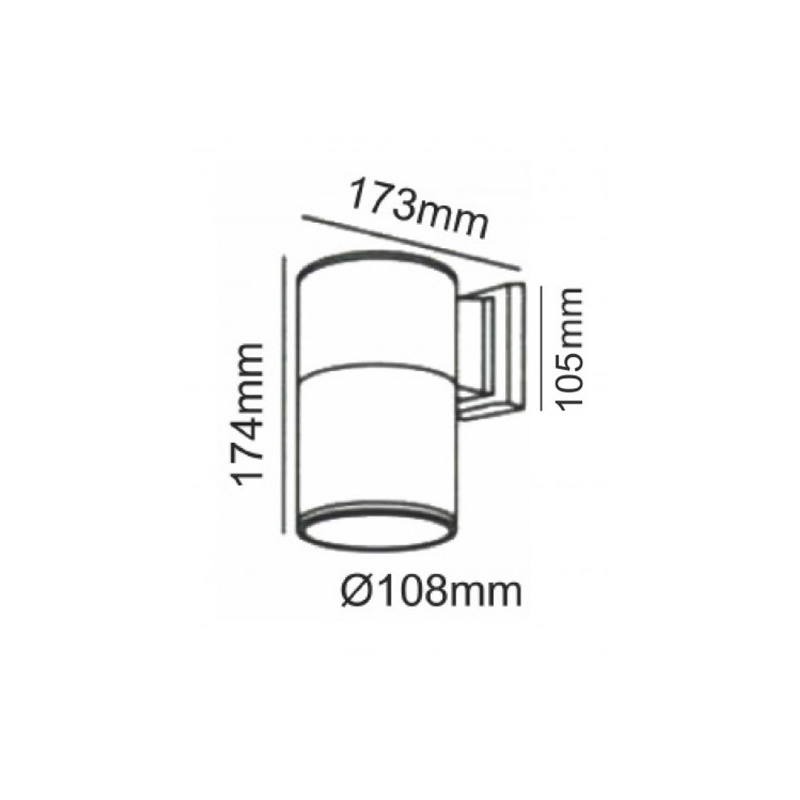 Aca Απλίκα Αλουμινίου E27 Λευκή (HI7002W)