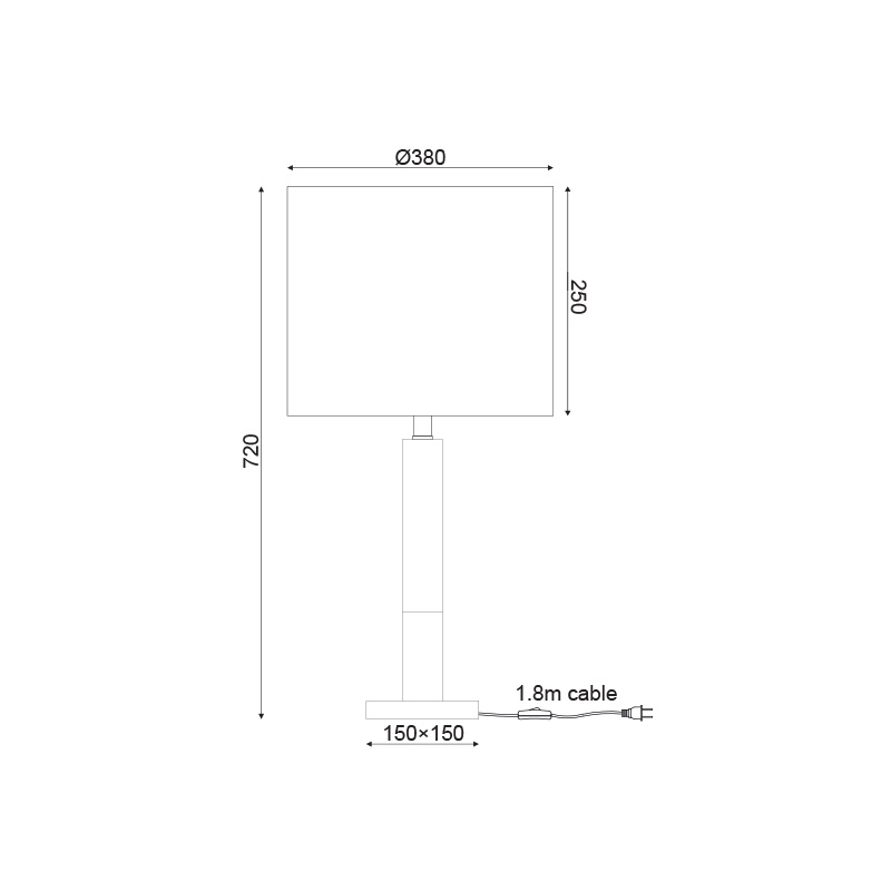 Aca Επιτραπέζιο Φωτιστικό (ML306411TB)