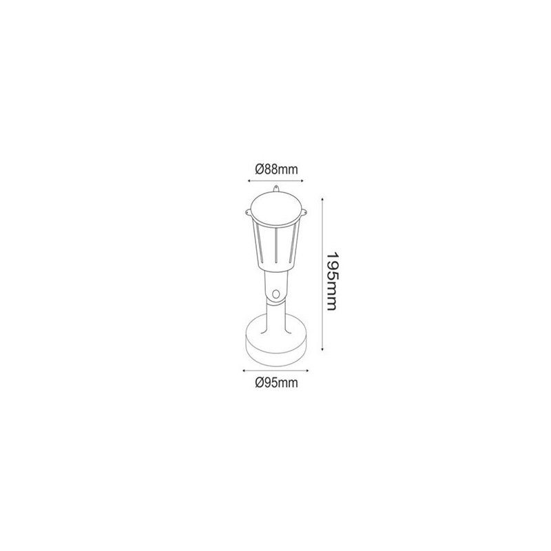 Aca Led SMD Σποτ 6W 6000K Μαύρο (KERT660B)