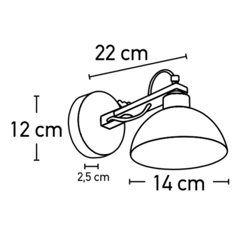 InLight Επιτοίχιο Φωτιστικό Λευκό (43384)