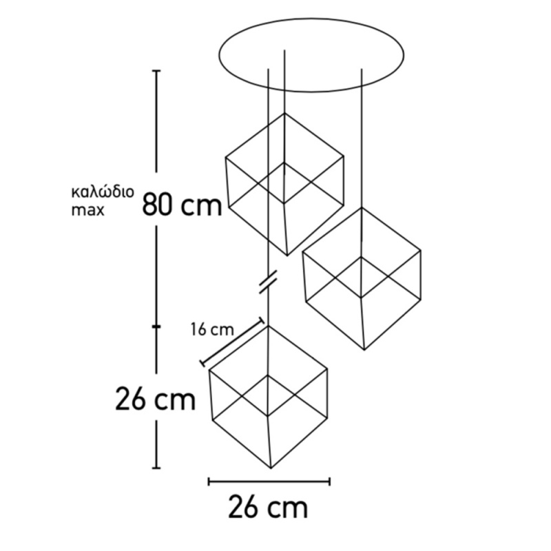 InLight Τρίφωτο Φωτιστικό Λευκό (4400-3)