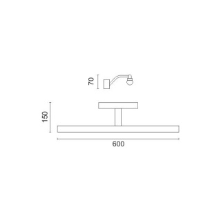 Spotlight Led Επιτοίχιο Φωτιστικό Μπάνιου 12W 4000K (5860)