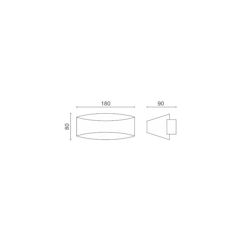 Spotlight Led Επιτοίχιο Φωτιστικό 7W 3000K (5879)