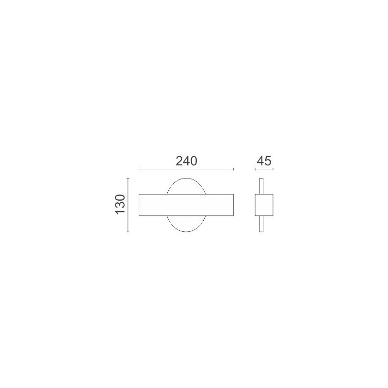 Spotlight Led Επιτοίχιο Φωτιστικό 4W 3000K (5890)