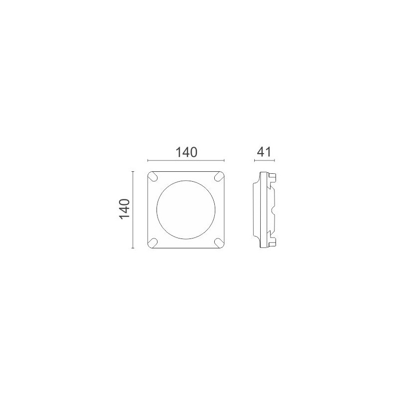 Spotlight Led Φωτιστικό Οροφής 8W 4000K Λευκό (5867)