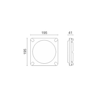 Spotlight Led Φωτιστικό Οροφής 12W 4000K Λευκό (5868)